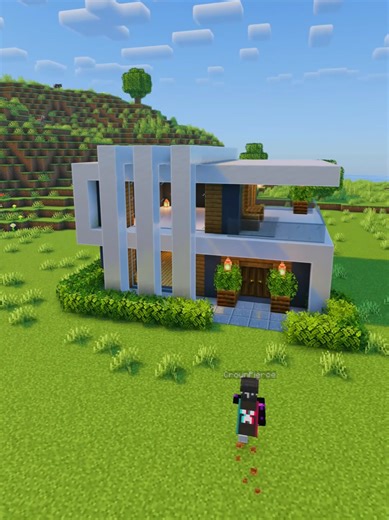 Minecraft Simple and Easy Modern House Tutorial #minecrafttutorial #minecraft #fyp #tutorials #minecrafthouse