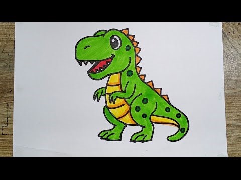 Easy Dinosaur Drawing for Kids | Step by Step drawing