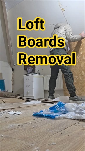 Loft Boards Removal #diy #loft #insulation