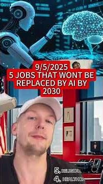5 jobs that cant be replaced by AI ai technology usnews work... #Shorts #thuy.com98