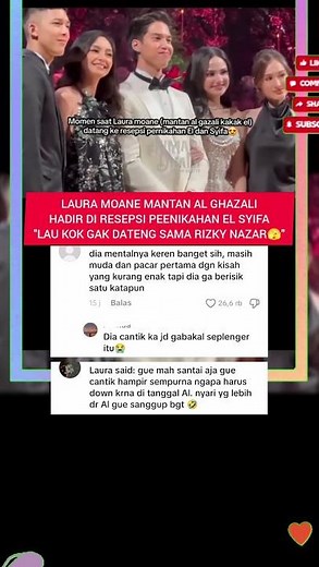 LAURA MOANE ATTENDS EL SYIFA'S RECEPTION #viral #shortvideo #elrumi
