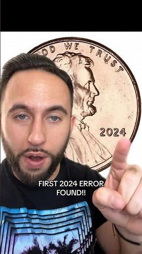FIRST NEW 2024 ERROR!!! #penny #valuablecoins #coinsworthmoney #money #coin #shorts