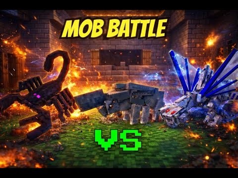 Crazy Orespawn Triple Threat Minecraft Mob Battle!
