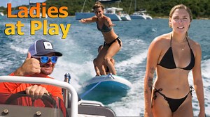 199K views · 1.5K reactions | the girls do some paddle board surfing and we move to another anchorage in our motor yacht | Sailing Doodles | Facebook