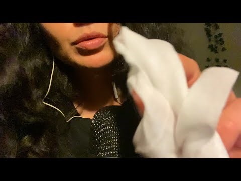 Cleaning Your Face Before Bed | Wet Wipes | Some Tongue Clicking | No Talking