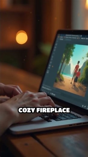 Transform Any Photo Into a Cozy Fireplace Scene