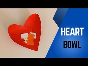 Easy Origami Heart Bowl ❤️ | Cute Paper Dish Tutorial for Beginners