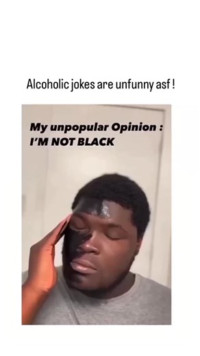 meme_machine.vibe on Instagram: "@bitzcasino This X post shares a 16-second satirical video compilation from @WhatTheFacts , featuring memes with face-painted individuals mimicking ethnic identities while delivering ironic "unpopular opinions" like "I'm not black" amid alcohol props, mocking social media trends on stereotypes and addiction. The content parodies viral "unpopular opinion" formats popular on platforms like Instagram, where absurd twists on race and drinking habits aim for shock hum