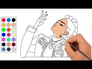 como dibujar y colorear a rumi