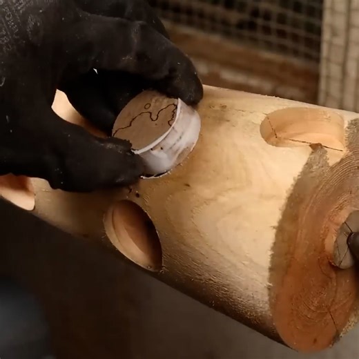 Woodturning Cracked Apple Crotch Wood with Spalted Beech Accents | DIY & Crafts
