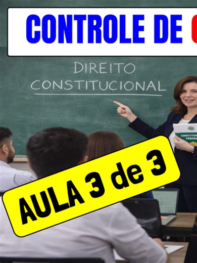 🔥 10 QUESTÕES DE DIREITO CONSTITUCIONAL – CONTROLE CONSTITUCIONAL Aprenda como o tema cai na prova resolvendo questões no nível OAB, Polícia Civil e concursos públicos. Aqui é STF em forma de questão, com gabarito, dica de prova e FIXAR. 👉 Siga: @instantejuridico 👉 Clique no link da bio e adquira o Método RMQ de Direito Constitucional (e muito mais). 📘 MÉTODO RMQ ✔️ Resumos objetivos ✔️ Mapas mentais ✔️ Questões comentadas 🎯 TEMAS DO VÍDEO: Controle difuso e concentrado • Reserva de plenári