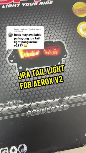Replying to @Grand Theft Aerox JPA TAIL LIGHT AEROX V2 #fyp #motospot #taillight #aerox