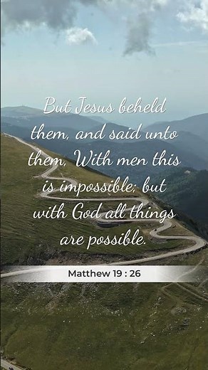 Matthew 19:26 (KJV) | Bible Verse for Strength and Stability