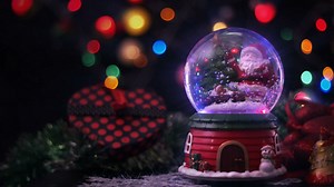 Christmas magic sphere - Free Stock Video