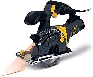 Circular saw by Buzz Saw | Compact saw with laser guide | Skill saw for wood, metal and plastics | Miter saw & table saw