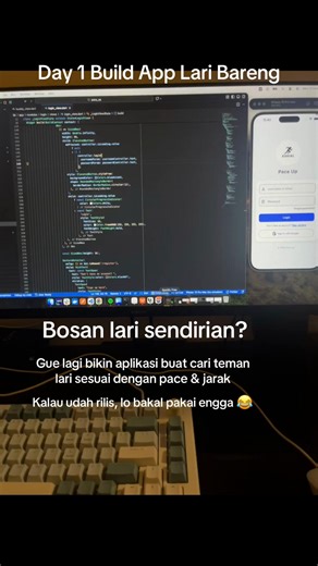 Semua orang bisa lari, tapi engga semua orang punya teman lari se pace 🤣 #lari #aplikasilari #temanlari #pelarikonten #fyp