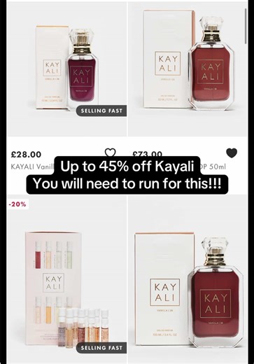Exclusive 45% Off Kayali Perfume Sale at ASOS