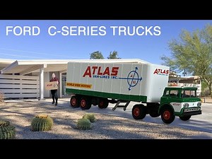 FORD C SERIES COE TRUCKS – Ford’s Longest Running Cab & AHL 64th Scale Diecast Atlas Van Lines