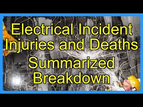 Electrical Incident Injuries and Deaths Summarized Breakdown