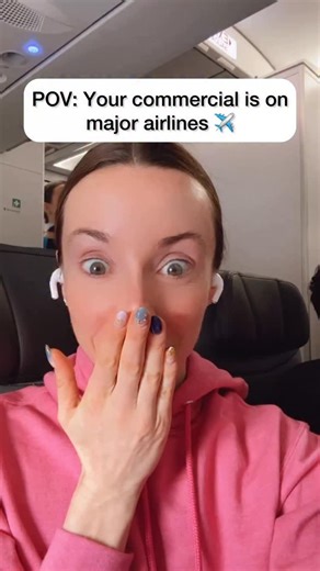 Sarah Funk | NYC On-Camera Host on Instagram: "10 years ago, I walked away from my corporate job with nothing but a dream to make travel my career. People thought I was crazy. But I believed there had to be a way. Fast forward to today—I’m watching MY commercial play on major airlines, 30,000 feet in the air. Pinch me. 🥹 The best part? Seeing my daughter’s face light up when she spotted me on the screen during our flight. These are the moments that make every risk, every late night, every “no” 