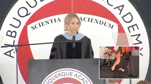 🎓We were proud to welcome back Alexi Ashe Meyers '02 as our 2025 commencement speaker. Thank you, Alexi, for coming home to share your wisdom and your story—you made this graduation truly unforgettable. ❤️ 🖤 #AcademyInMotion #AlbuquerqueAcademy #AlexiAsheMeyers #ClassOf2025 | Albuquerque Academy