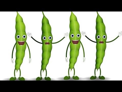 Green Beans - Vegetable Rhyme with Karaoke | Vegetables Songs for Kids