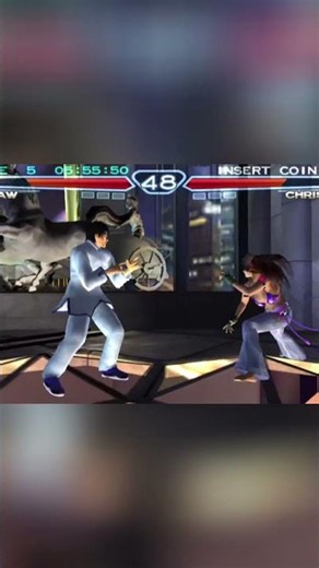Christie CPU thought it could escape Law's db + 4 trap [Tekken 4]
