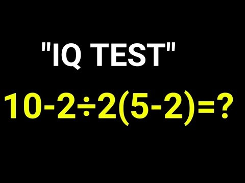 "Simple Math Test For Adults!"