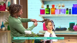 1.9M views · 3.8K reactions | Looking for new long-hair inspiration? Tying a scarf into your updo is quick, easy and looks great - Michael Douglas shows us how. For more easy updos ‍♀️ https://thismorningitv.page.link/Dof6dUmN9EX3R6859 | This Morning | Facebook
