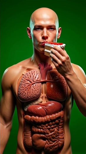 What Happens Inside Your Body When You Eat Cake? | 3D Anatomy
