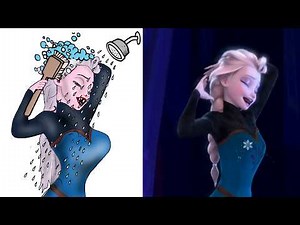 Frozen: Funny Elsa | Drawing Meme | Elsa - Let It Go