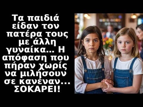 Τα ΠΑΙΔΙΑ είδαν τον ΠΑΤΕΡΑ τους με μια άλλη γυναίκα αλλά αποφάσισαν ΔΥΣΤΥΧΩΣ να ενεργήσουν σιωπηλά!
