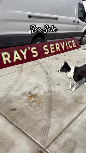 Ray’s Service Standard Oil (Chevron) Porcelain Gas Station Sign #forsale #automobile #gasolina #oil