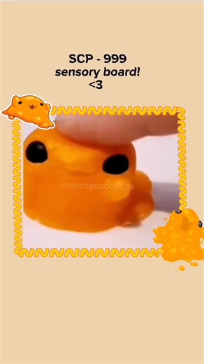 SCP 999 #sensory board! #sensoryboard #scp999 #scp999🧡🧡🧡🧡🧡 #lol #orange #cute #hug #ticklemonster