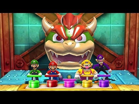 Mario Party The Top 100 MiniGames - Mario Vs Luigi Vs Wario Vs Waluigi (Master CPU)