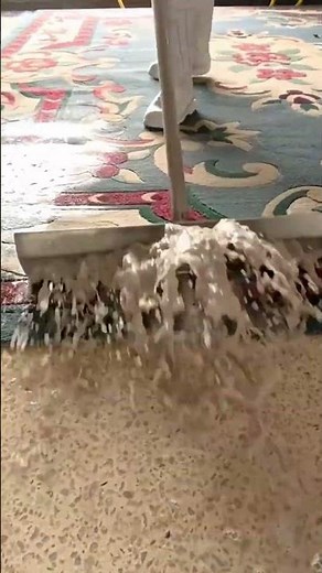 Cleaning the carpet runner carefully to remove dust and stains so it looks tidy and refreshed #viral