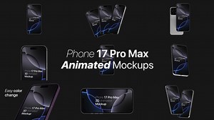 Phone 17 Pro Max 3D Mockups