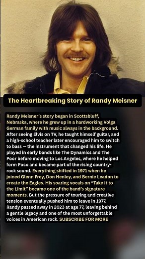The Heartbreaking Story of Randy Meisner #shorts