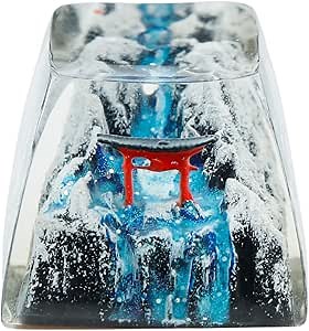 Amazon.com: Handmade Artisan Japanese Torii Gate Resin Keycaps - R5/Esc. Perfect for Cherry MX Standard Gaming Mechanical Keyboards. Transparent Anime Keycaps (Snow Ice) : Electronics