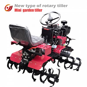 [Hot Item] 7HP Portable Four-Wheel Drive Tiller Machine Small Tractor Agricultural Machinery 12HP Diesel Mini Power Tiller