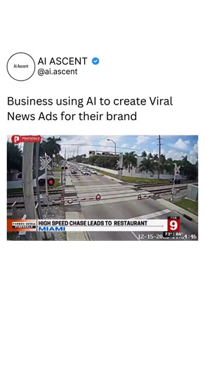 Everything about Artificial Intelligence on Instagram: "Small businesses are now using AI video models to make viral ads. You’re seeing fake news style broadcasts that look real, but are fully AI-generated. One pistachio cafe in Miami is already pulling millions of views this way. AI ads are no longer just for big brands. What are your thoughts on this? 🎥 @pistacchio.life 💻 @pinesdalenews_"