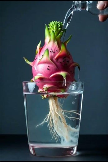 Tomato 🍅 & Dragon Fruit 🐉🌱 Growing in Water | Real Timelapse #shortsvideo #shorts