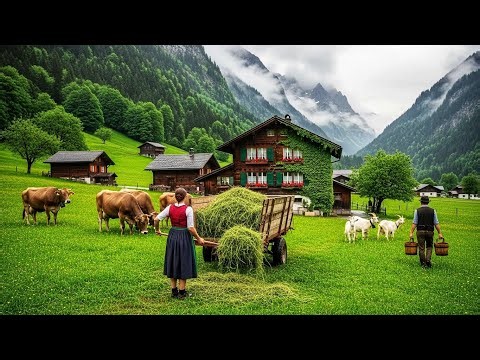 Life in Switzerland Countryside - Relaxing village life in The most beautiful Swiss villages