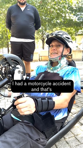 Heather was severely injured in a motorcycle wreck earlier this summer. She's now back behind the handlebars, thanks to the Adaptive Sports & Adventures Program (ASAP) at Atrium Health Carolinas Rehabilitation. ASAP offers “outside the hospital” experiences along the Little Sugar Creek Greenway for current and former rehabilitation patients. Together with our physical therapists, the supportive community can enjoy handcycling and other adaptive sports, and meet others with similar rehabilitation