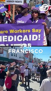 44K views · 1.8K reactions | People took to the streets on Labor Day to rally in support of federal workers and to speak out against federal job cuts, threats against unions and DOGE getting involved with things like Social Security and IRS tax returns. In San Rafael, protests include those dissatisfied with Trump's policies and the war in Gaza, and an "anti-billionaires" rally and march was held in San Francisco's Mission District. https://abc7news.com/17713356/ | ABC7 News | Facebook