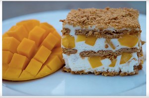 How to make a Graham Cake - Mango Float Cake - Steve's Kitchen