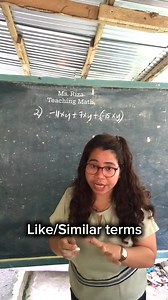 Example 2. Addition of Monomials. | Ms. Riza Teaching Math