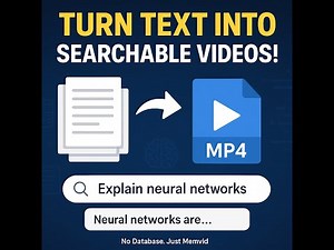 Memvid: Turn Your Notes into Smart Searchable Videos!