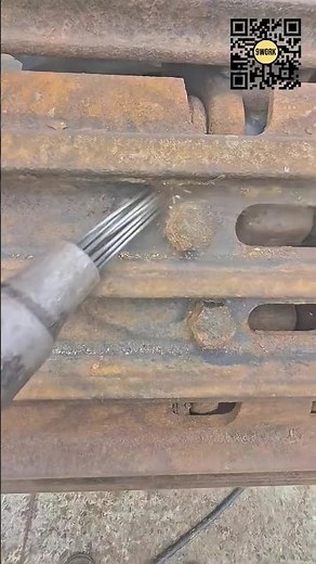 Rust Removal Tool in Action | Needle Scaler for Heavy Steel #9work