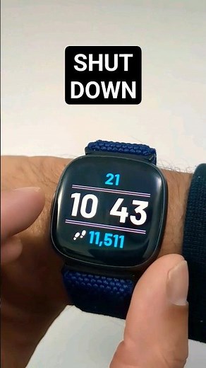 How to Shut Down the Fitbit Versa 4 #fitbitversa4